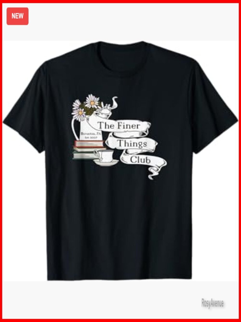 The Office Finer Things Club Graphic Tee Short Sleeve Crew Neck Soft Cotton